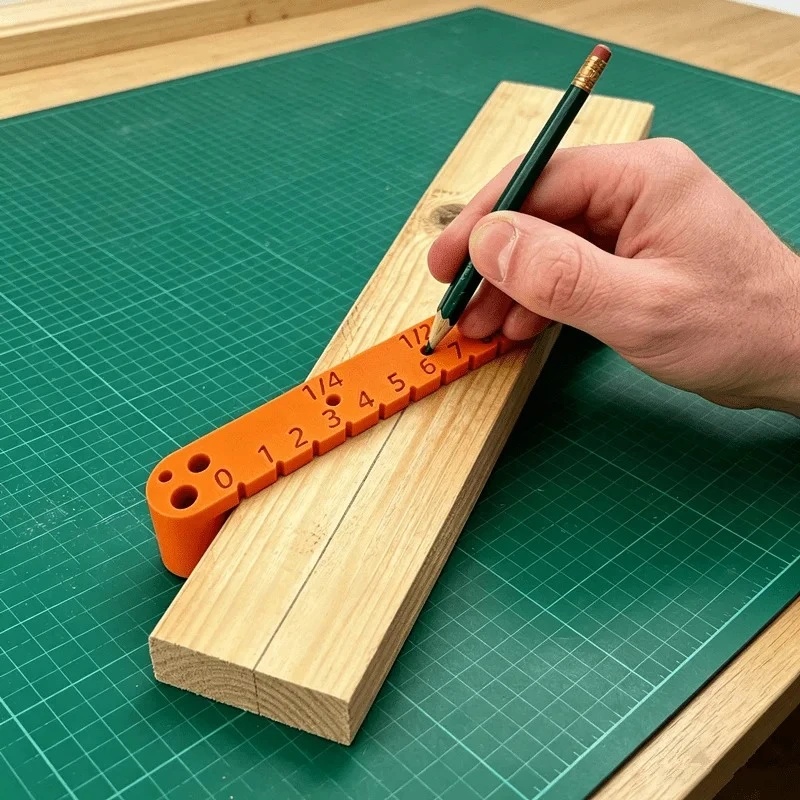 Workshop Tools Center - مقياس مركز الخشب متعدد الوظائف، محدد