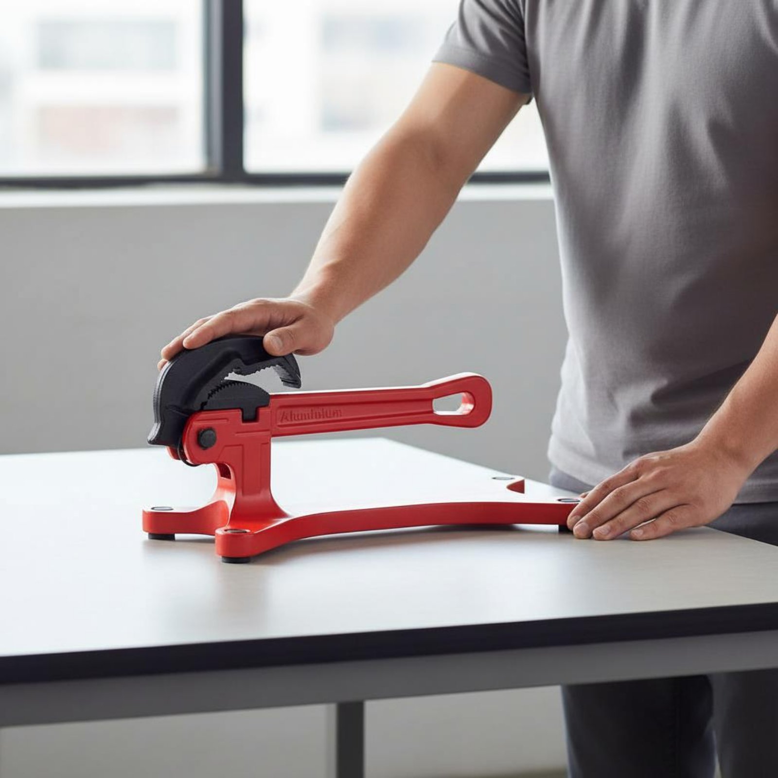 Workshop With Tools - مفتاح أنابيب ذاتي القفل محمول وقابل