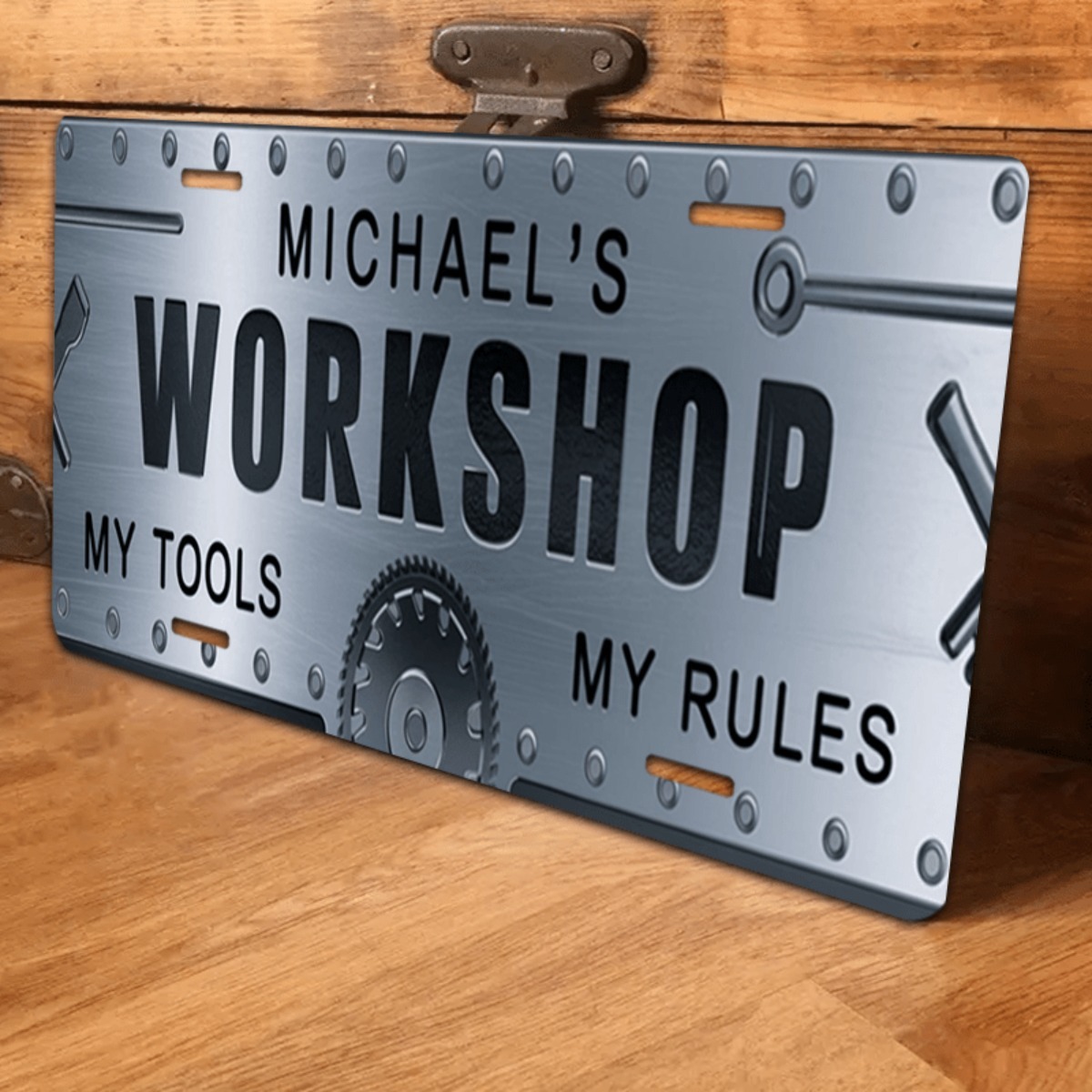 لافتة ألومنيوم مخصصة للورشة مق - مراجعة Workshop Tools And Names وسعره