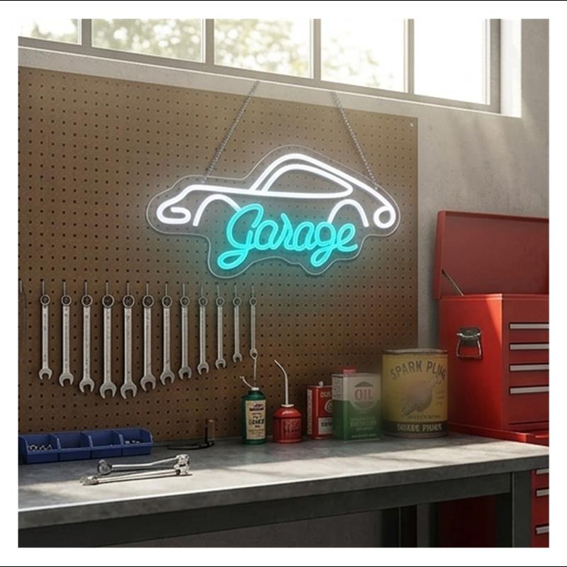 لافتة نيون للجراج بإضاءة LED ق - مراجعة Workshop Tools Wallpaper وسعره